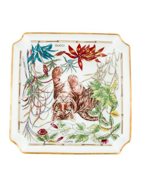 Gucci X Bernardaud Limoges Tiger Porcelain Tray 